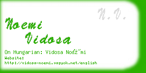 noemi vidosa business card